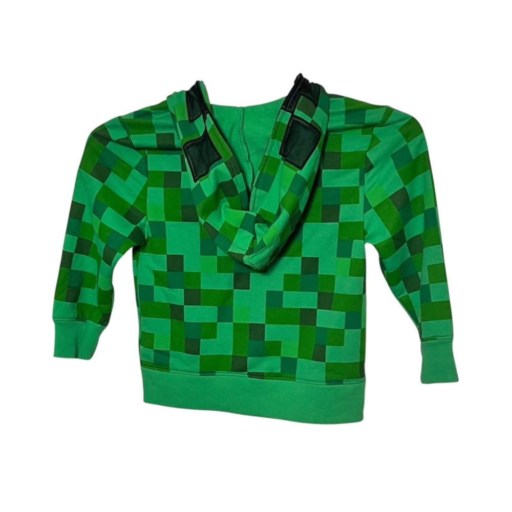 Kids Minecraft Zippered Hoodie Size X Small - Picture 3 of 5